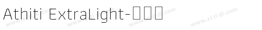 Athiti ExtraLight字体转换